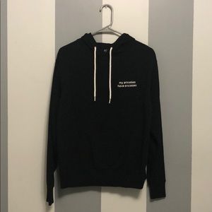 Pouty Girl Collection: Black Anxiety Hoodie